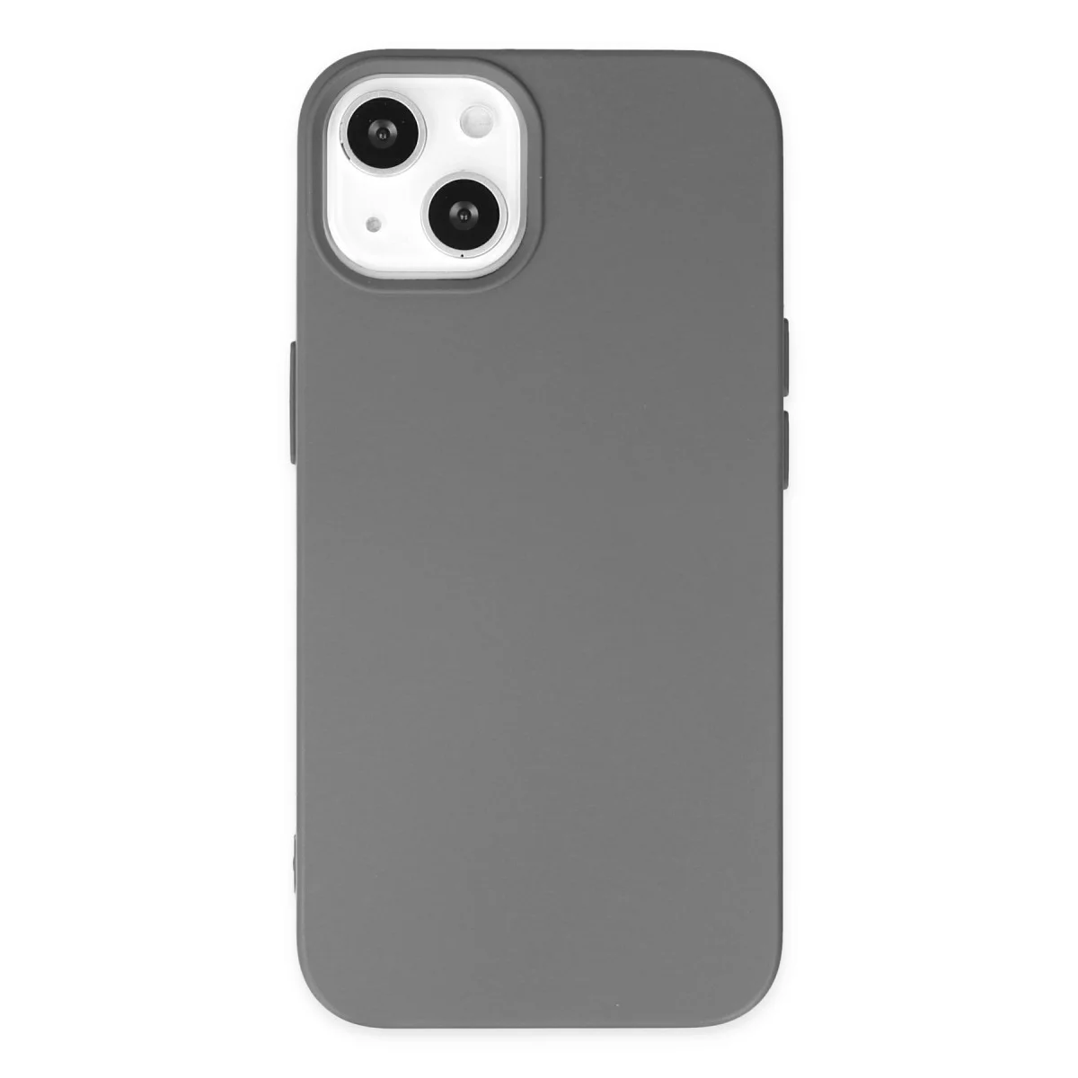 iPhone 14 Plus Kılıf Nano içi Kadife Silikon - Gri