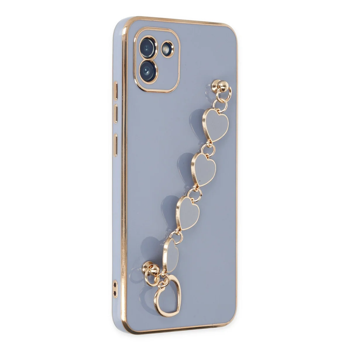 Galaxy A03 Kılıf Esila Silikon - Gri