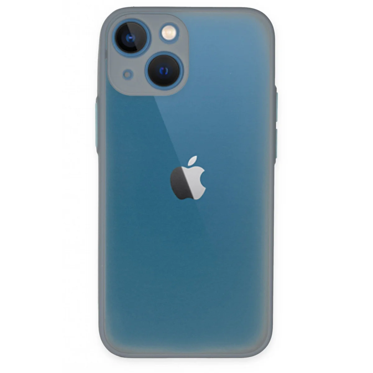iPhone 15 Plus Kılıf Montreal Silikon Kapak - Gri