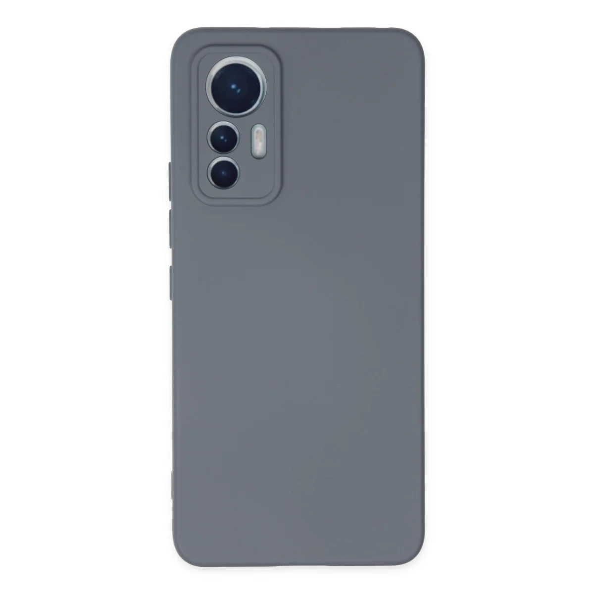 Mi 12 Lite Kılıf Nano içi Kadife Silikon - Gri