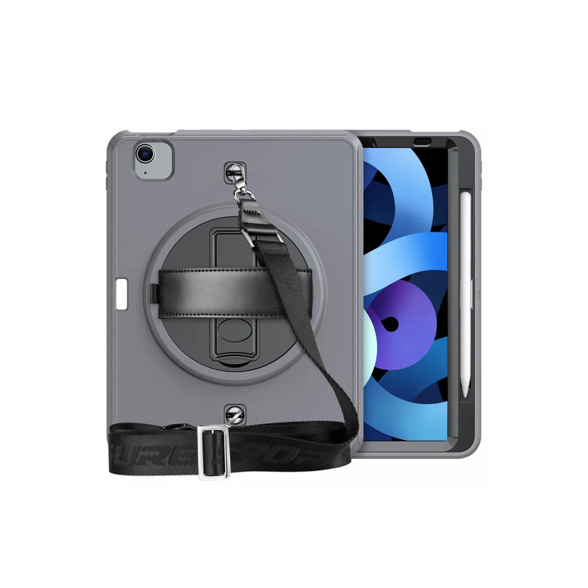 iPad Pro 11 (2020) Kılıf Strap-C Otterbox Tablet Kapak - Gri