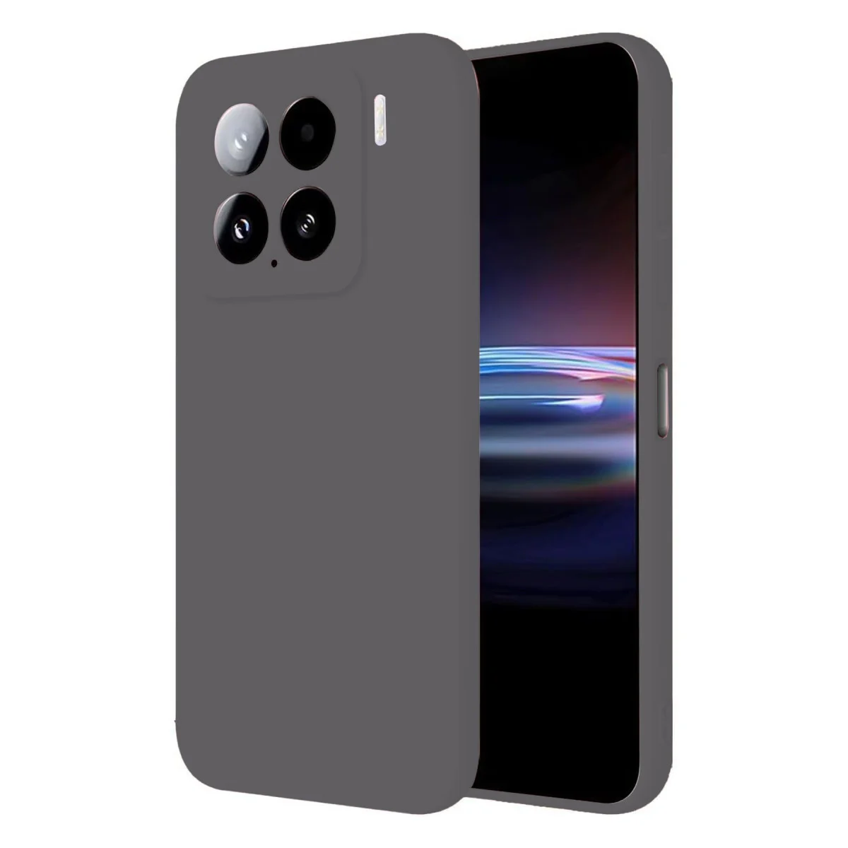 Mi 15 Pro Kılıf Nano içi Kadife Silikon - Gri