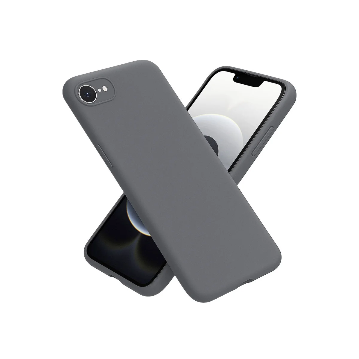 iPhone 16E Kılıf First Silikon - Gri