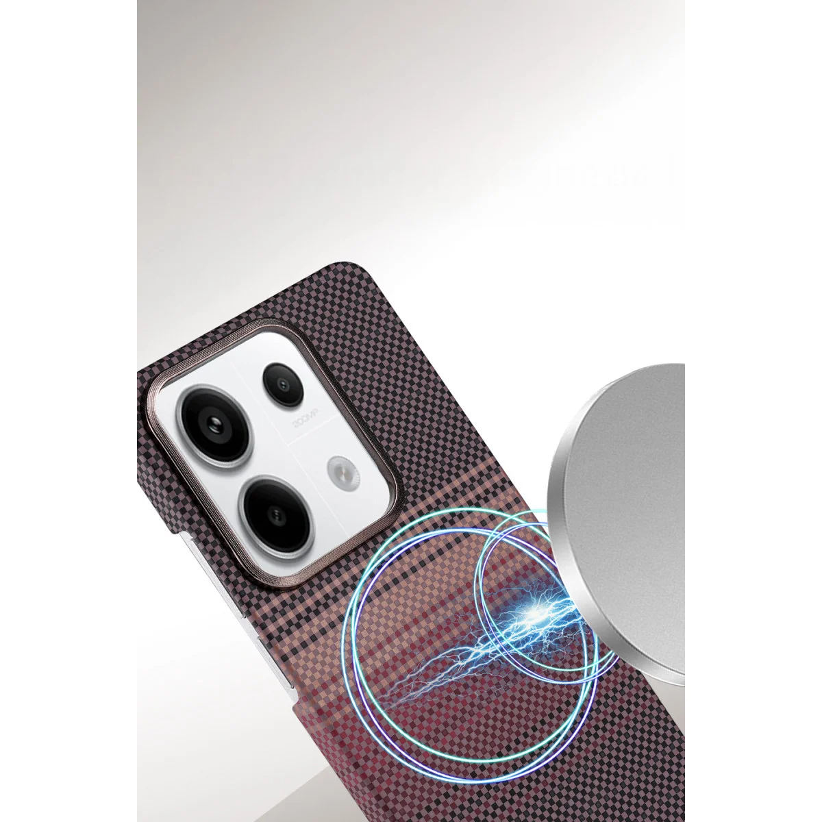 Redmi Note 13 Pro 4G Vega Magsafe Kapak - Gri