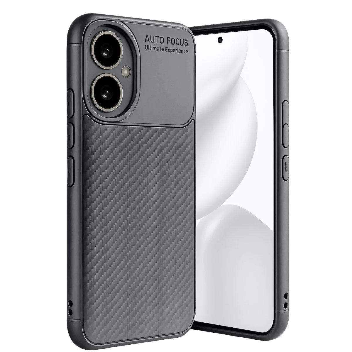 400 Kılıf Auto Focus Karbon Kapak - Gri