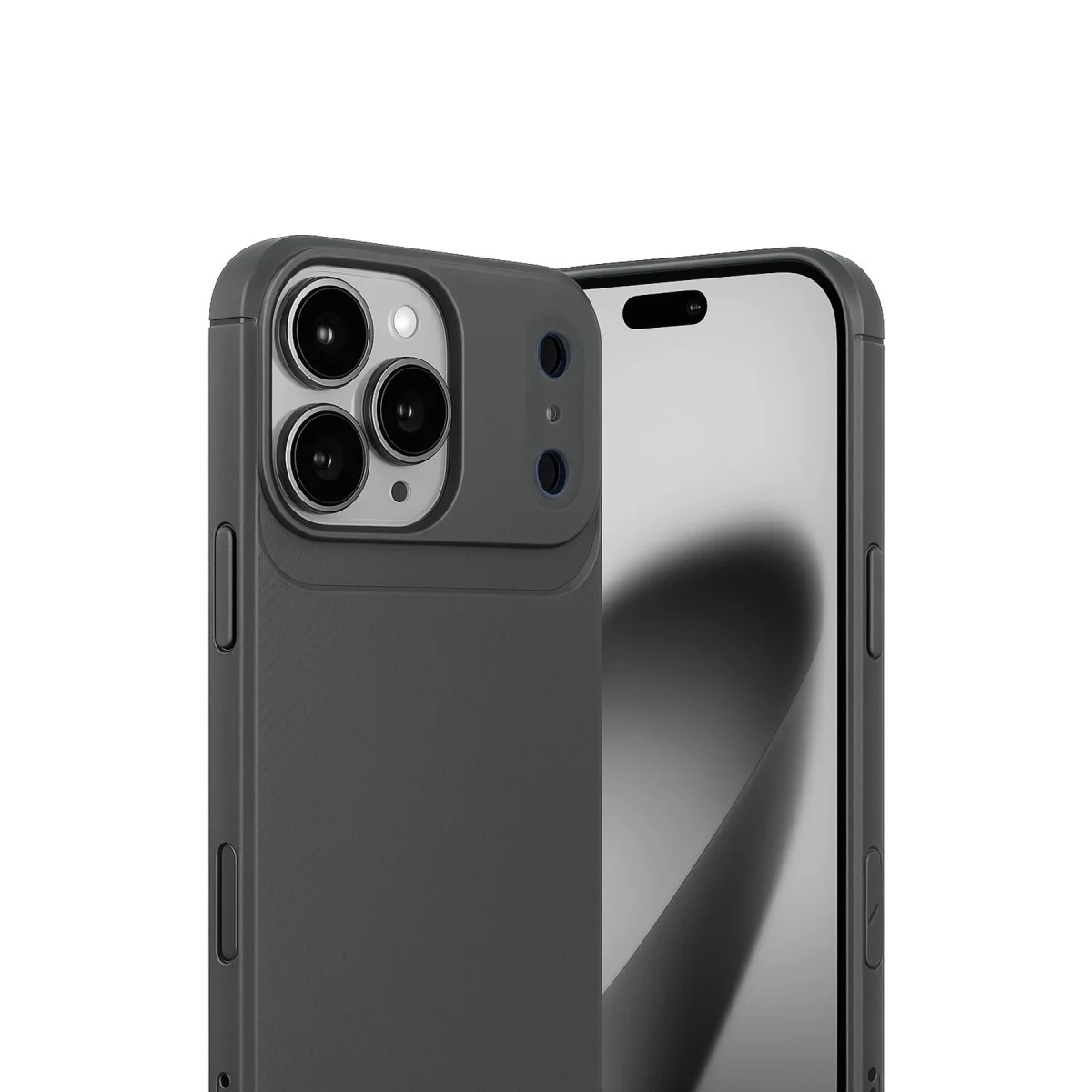 iPhone 17 Pro Auto Focus Karbon Kapak - Gri