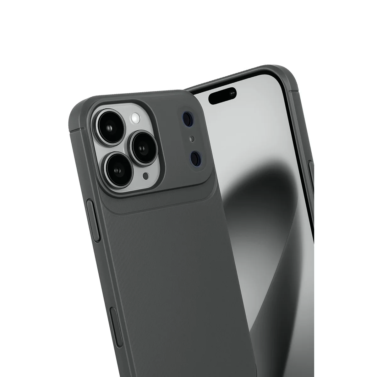 iPhone 17 Pro Auto Focus Karbon Kapak - Gri
