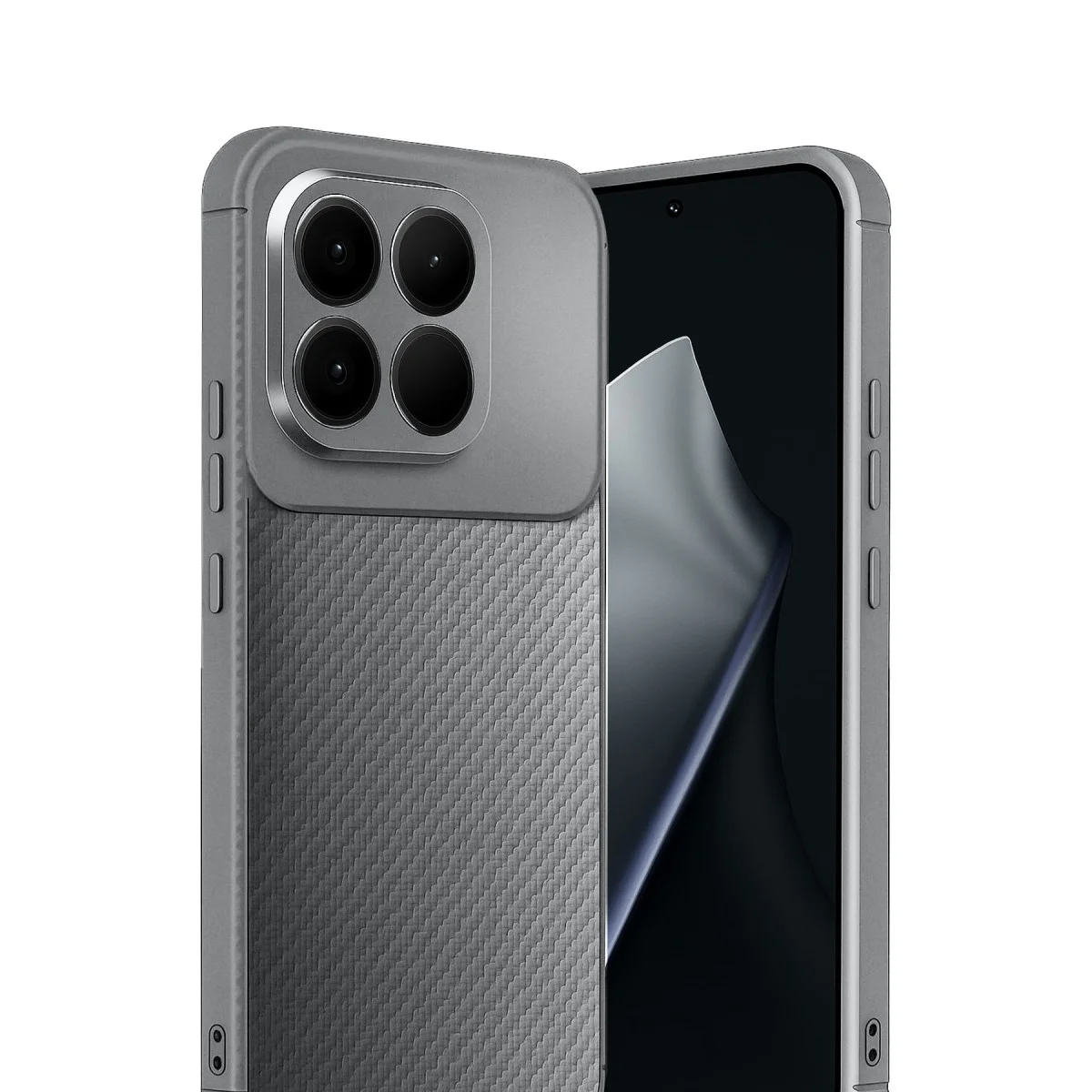 Mi 15T Auto Focus Karbon Kapak - Gri
