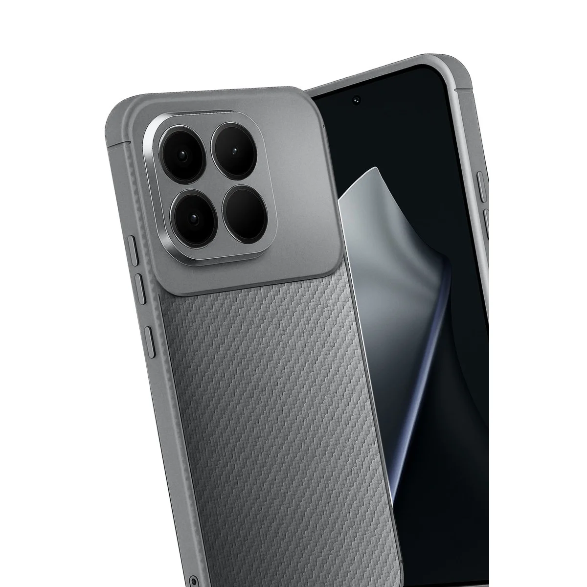 Mi 15T Auto Focus Karbon Kapak - Gri