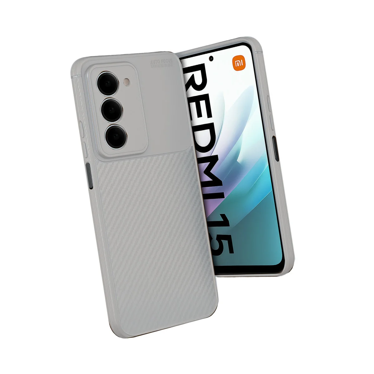 Redmi 15 4G Auto Focus Karbon Kapak - Gri
