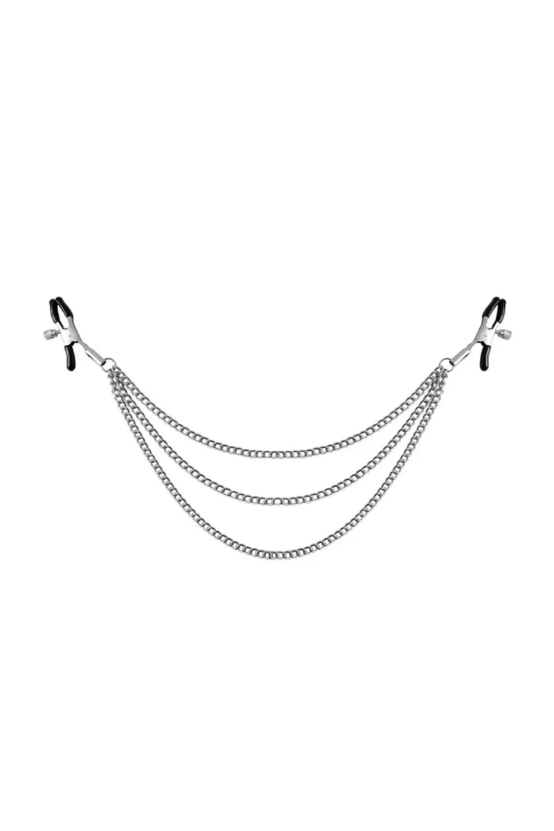 Siyah Fantezi Göğüs Ucu Sıkıştırıcı Nipple Clamp GD-8091
