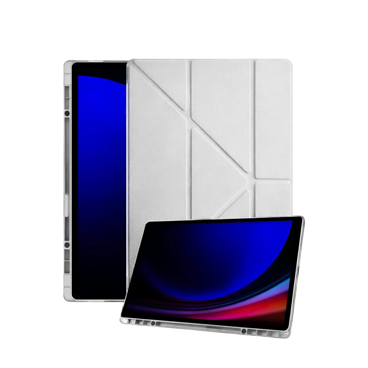 Galaxy Tab A11 Kalemlikli Mars Tablet Kılıfı - Gri
