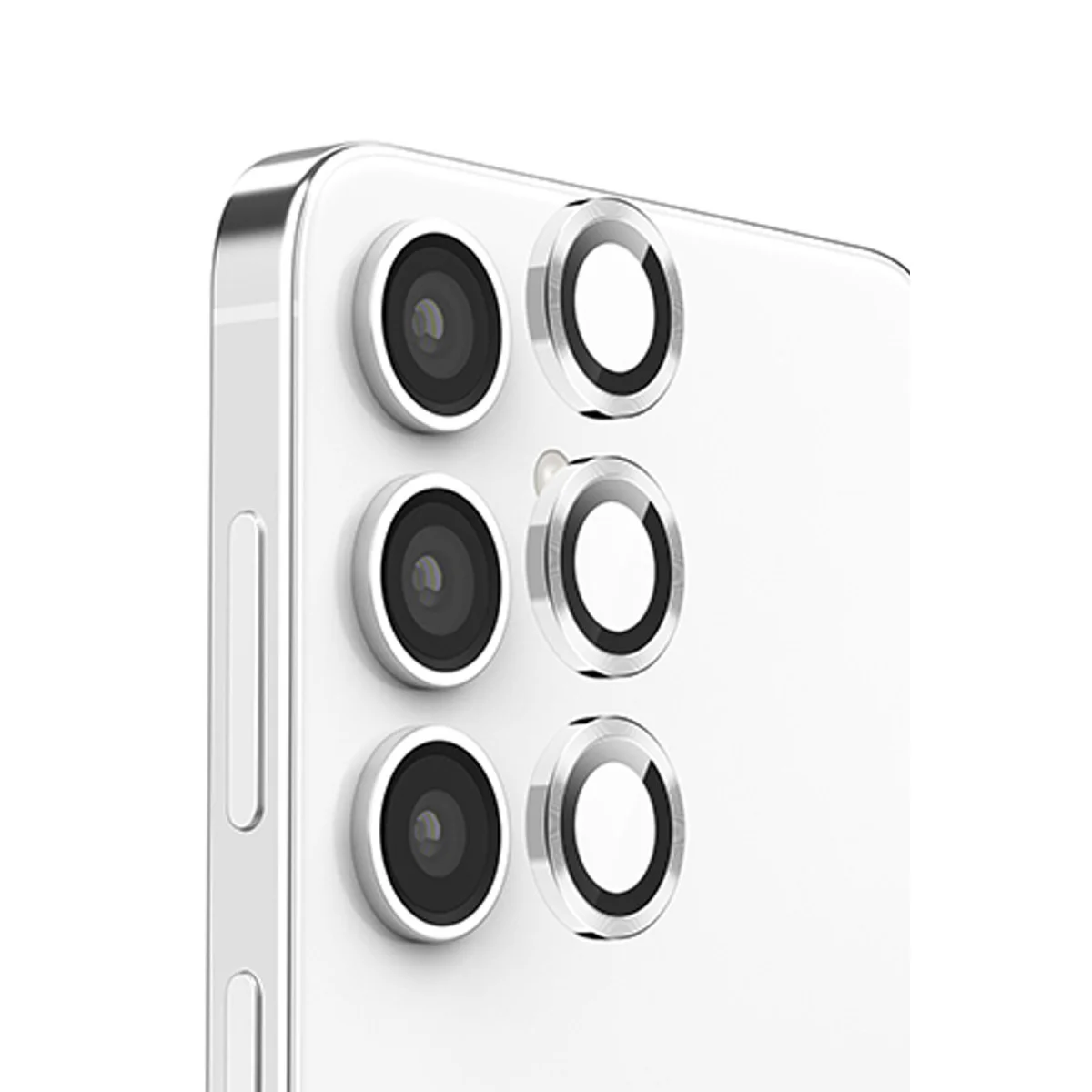 Galaxy S25 Plus Raze Metal Kamera Lens - Gümüş