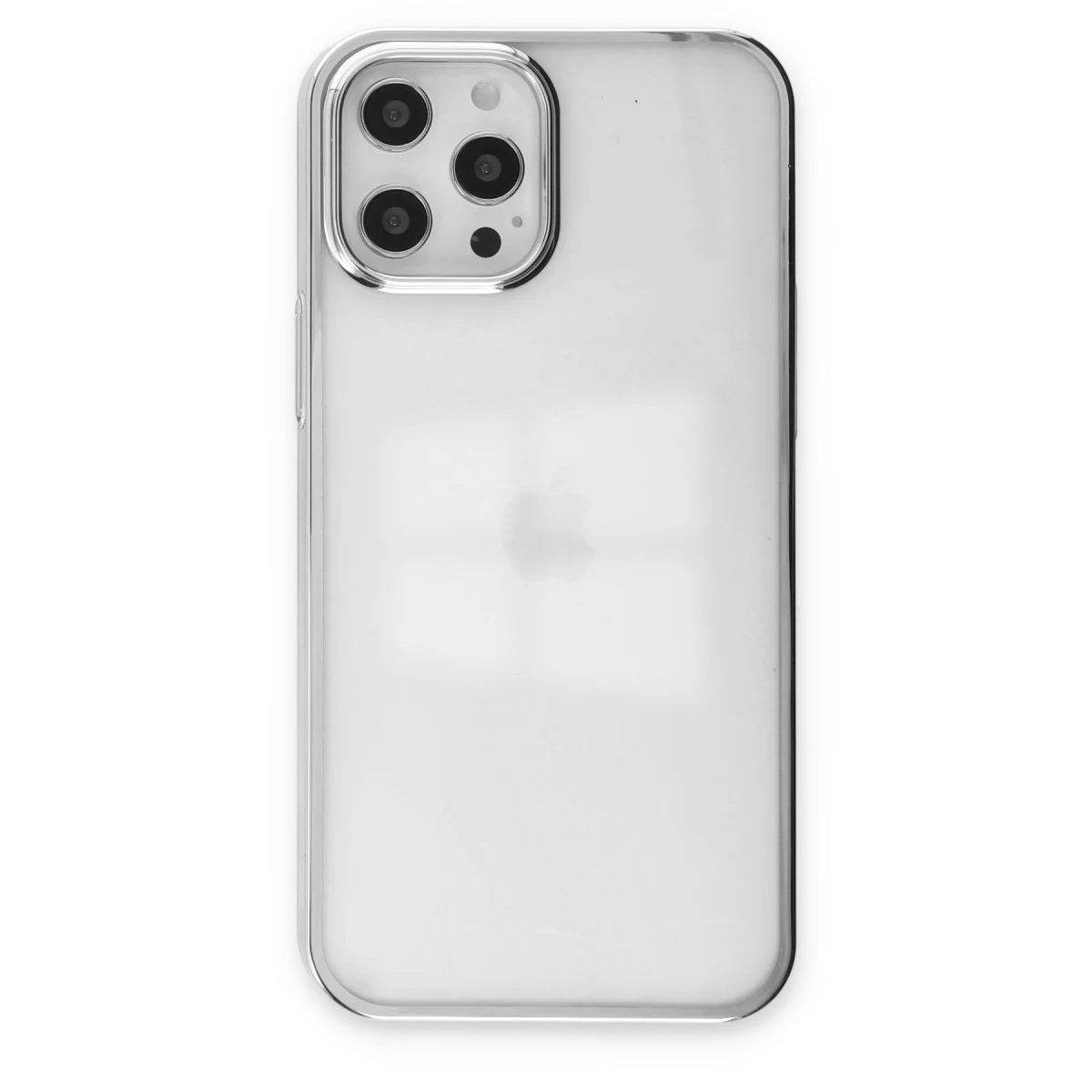 iPhone 12 Pro Max Kılıf Element Silikon - Gümüş