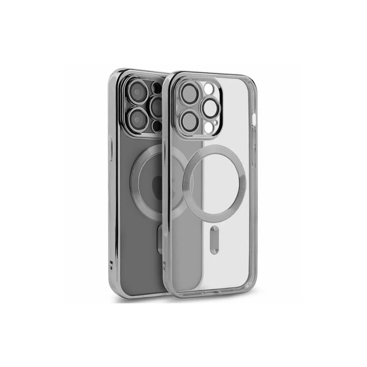 iPhone 15 Pro Kılıf Kross Magneticsafe Kapak - Gümüş