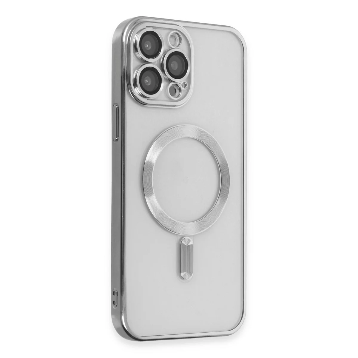iPhone 15 Pro Kılıf Kross Magneticsafe Kapak - Gümüş