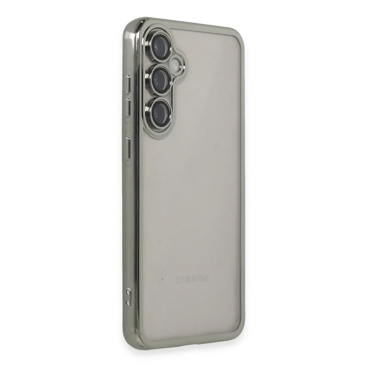 Galaxy S23 FE Kılıf Razer Lensli Silikon - Gümüş