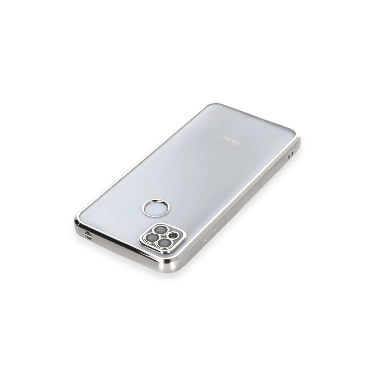 Redmi 9C Kılıf Razer Lensli Silikon - Gümüş