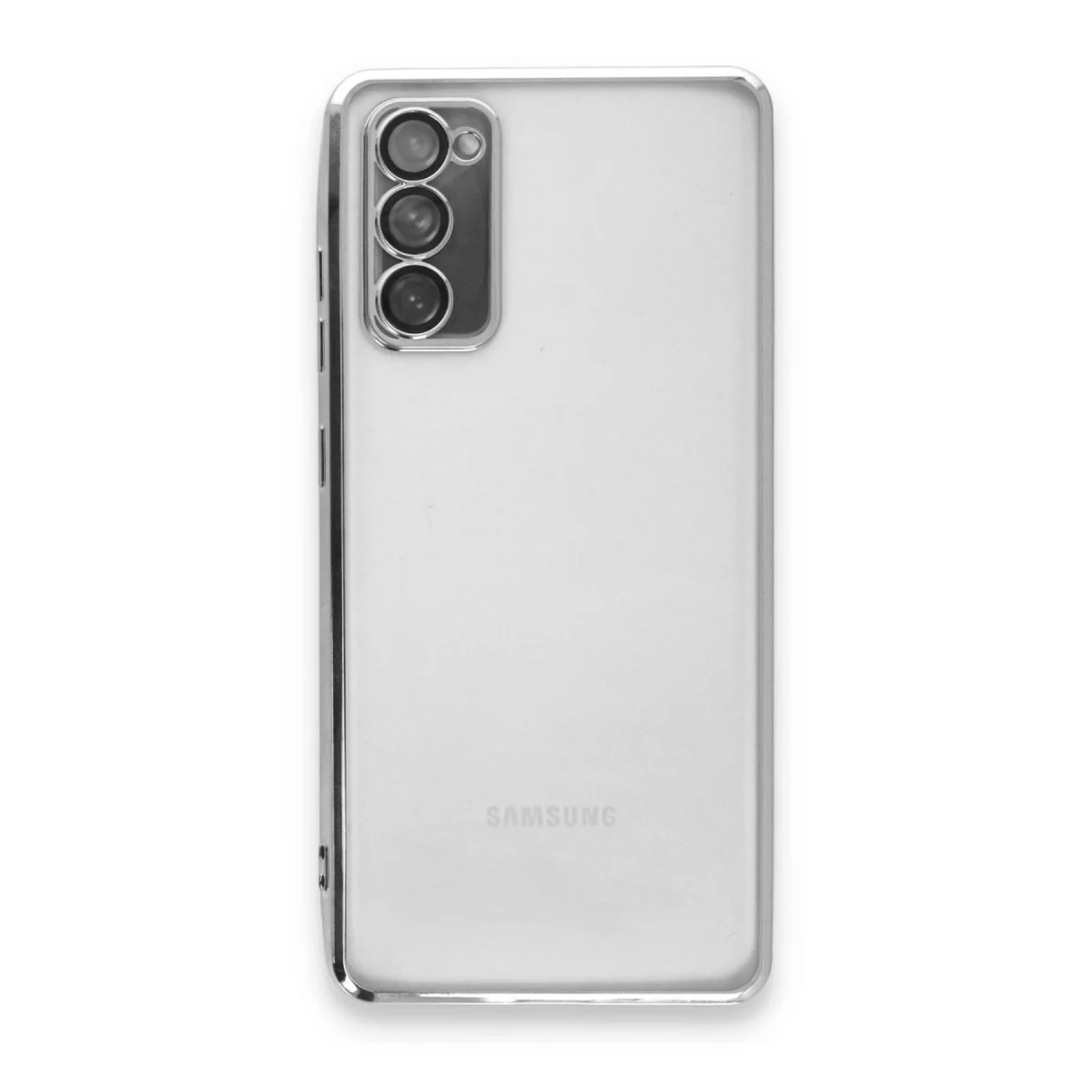 Galaxy S20 FE Kılıf Razer Lensli Silikon - Gümüş
