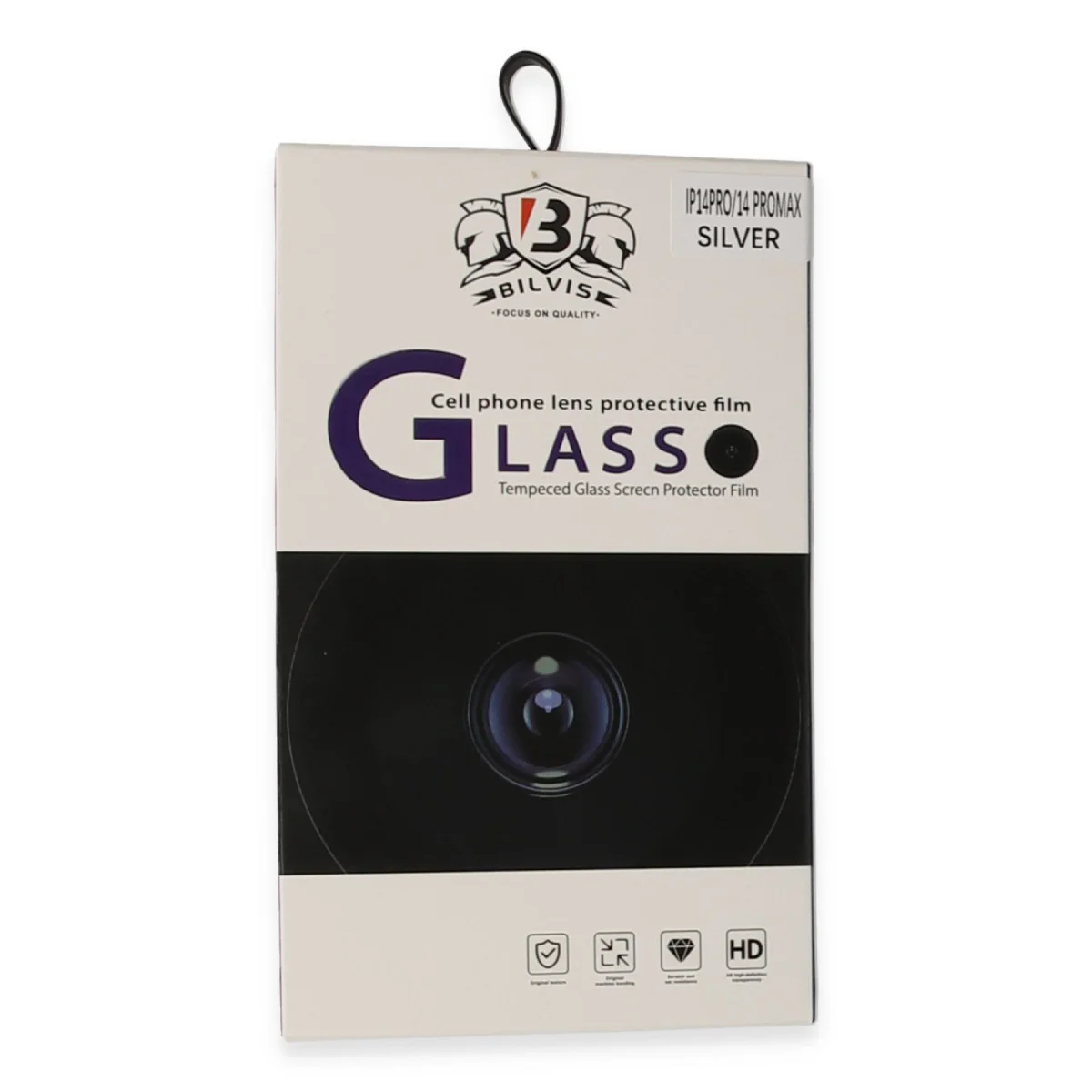 iPhone 14 Pro Max Bilvis Titan Kamera Lens - Gümüş
