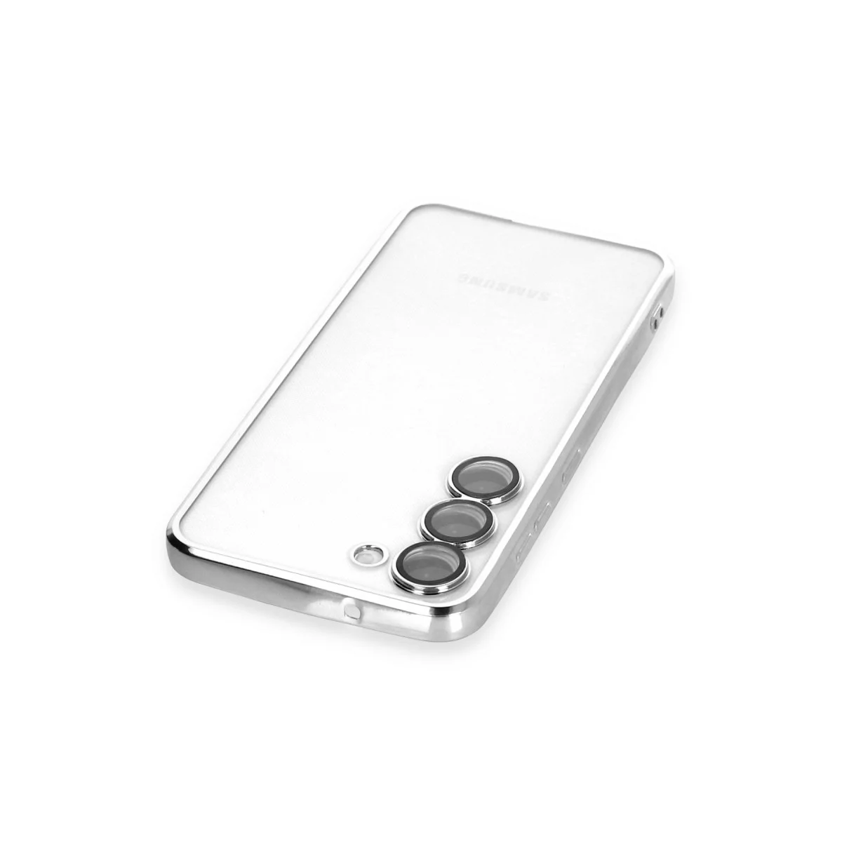 Galaxy S23 Plus Kılıf Razer Lensli Silikon - Gümüş