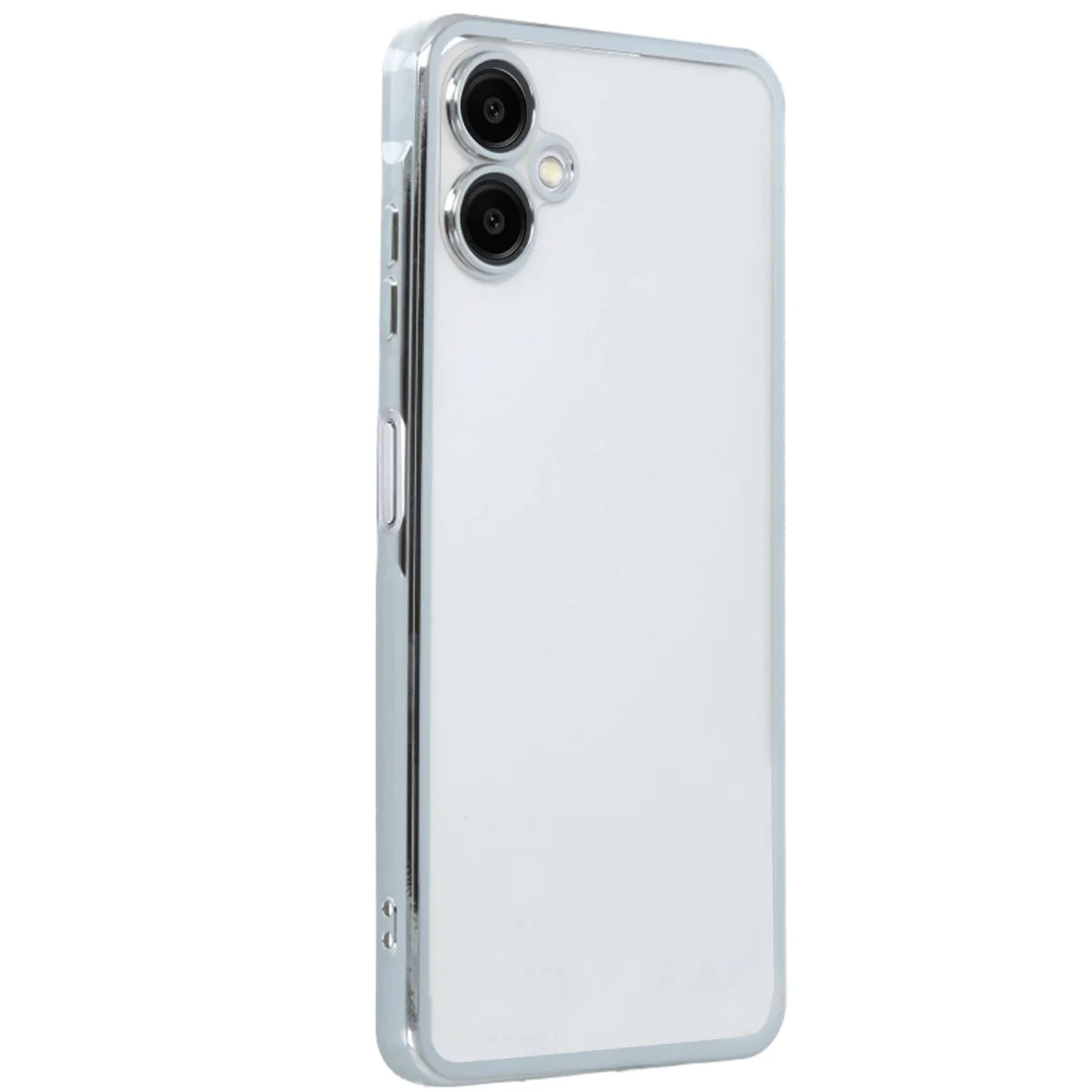 Galaxy A06 Kılıf Razer Lensli Silikon - Gümüş