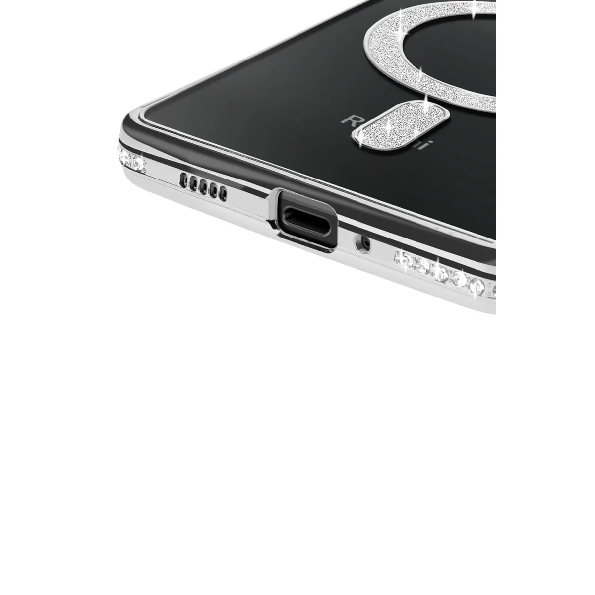 Redmi 14C Joke Simli Magneticsafe Kılıf - Gümüş