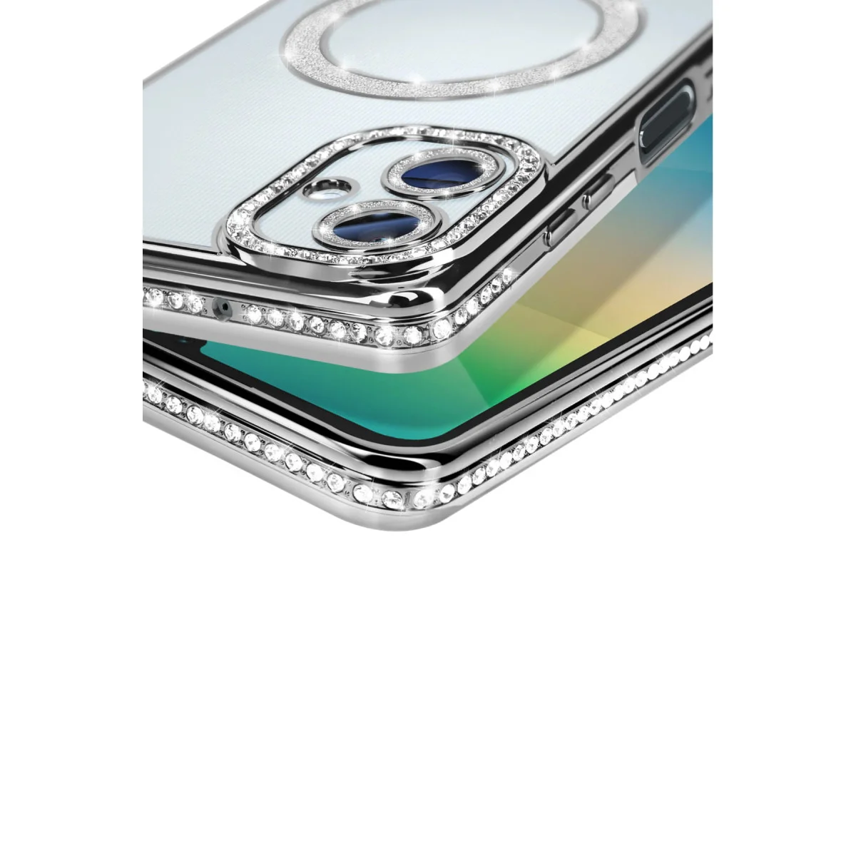 Galaxy A06 Joke Simli Magneticsafe Kılıf - Gümüş