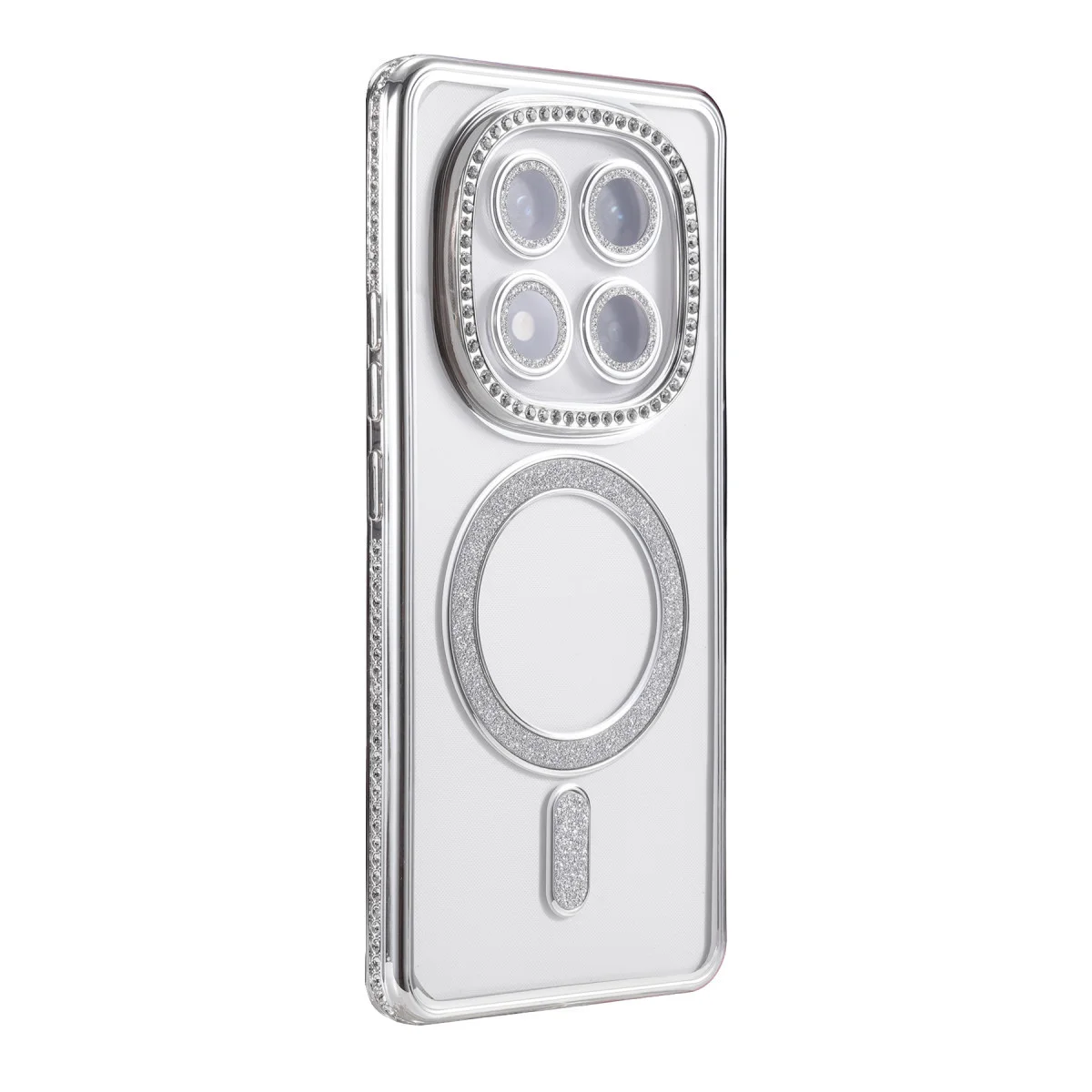 Redmi Note 14 Pro 5G Joke Simli Magneticsafe Kılıf - Gümüş
