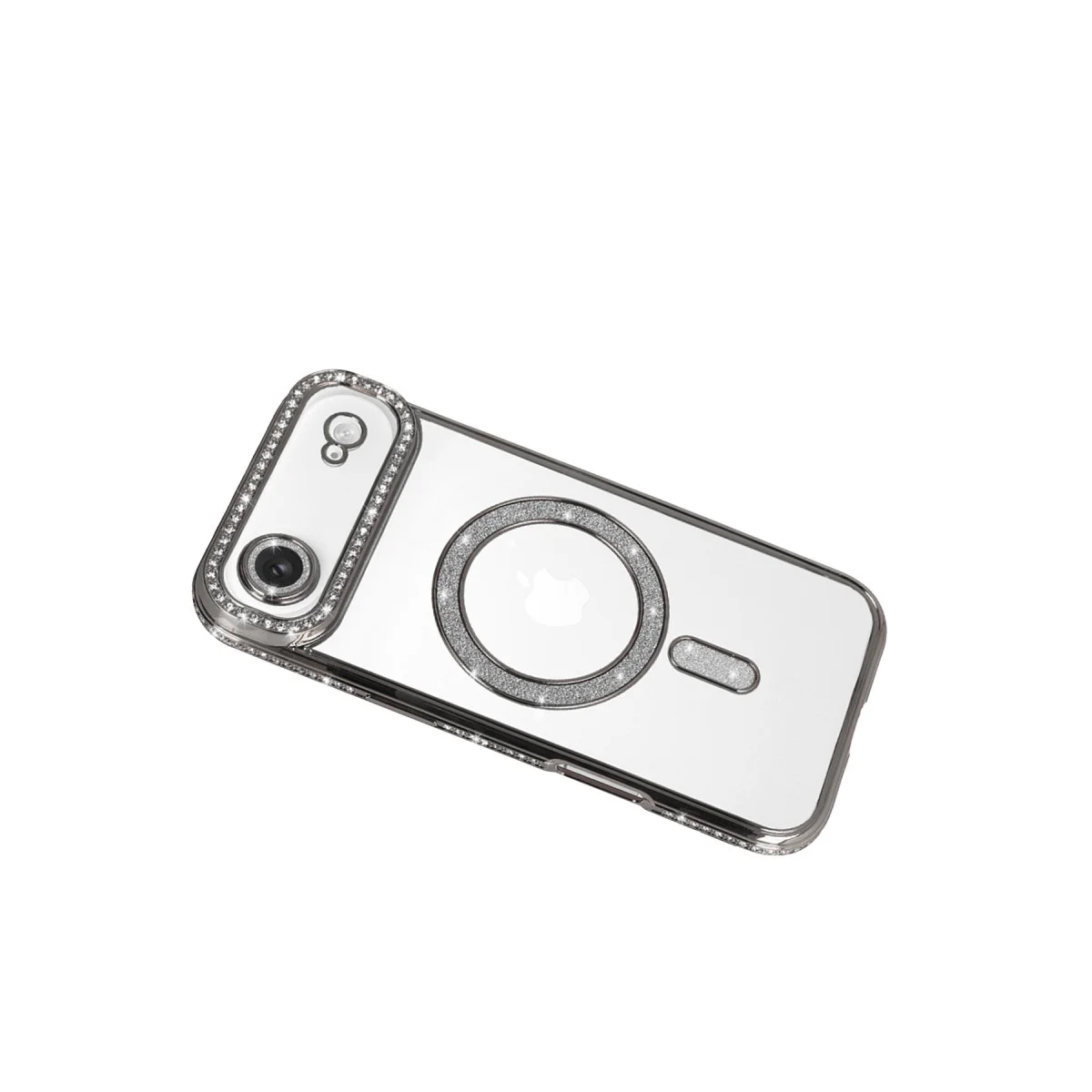 iPhone 17 Air Joke Simli Magneticsafe Kılıf - Gümüş