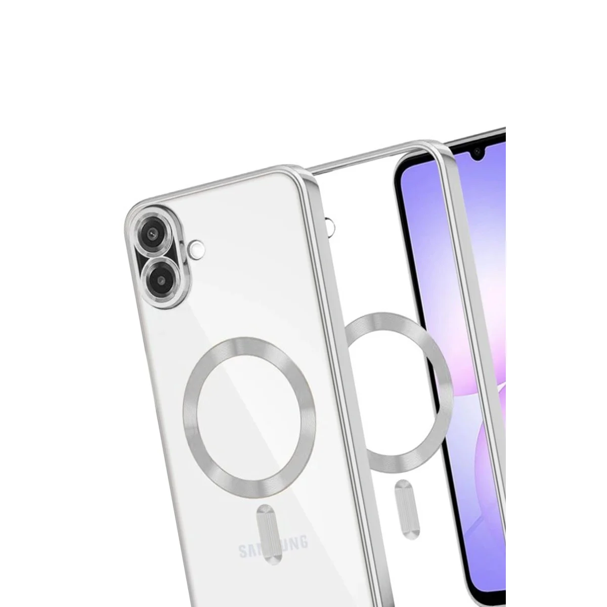Galaxy A07 4G Kross Magneticsafe Kapak - Gümüş