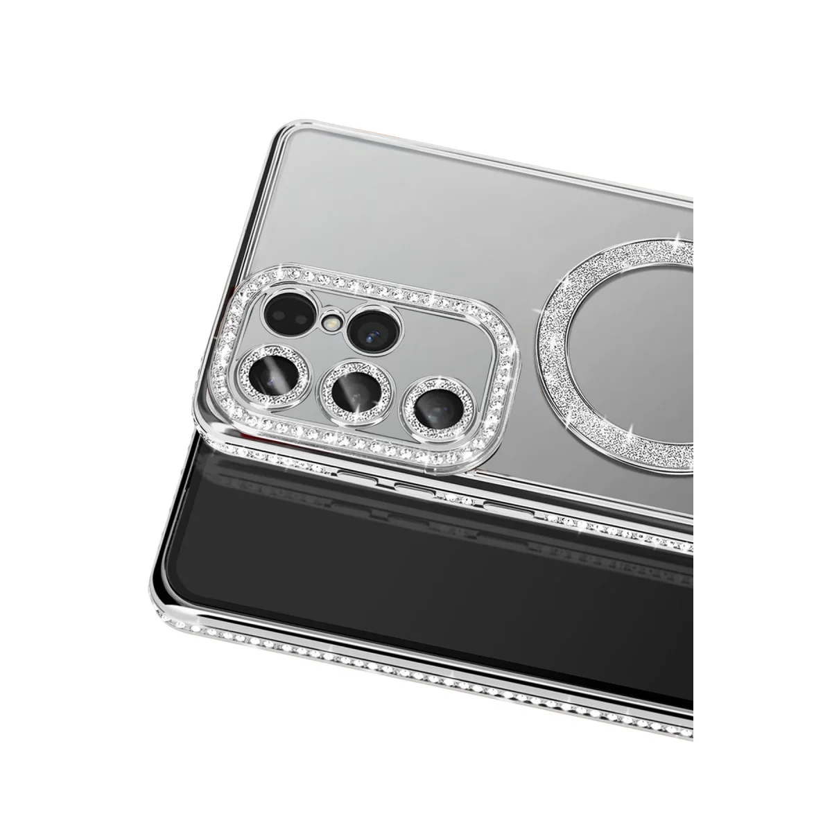 Galaxy S26 Ultra Joke Simli Magneticsafe Kılıf - Gümüş