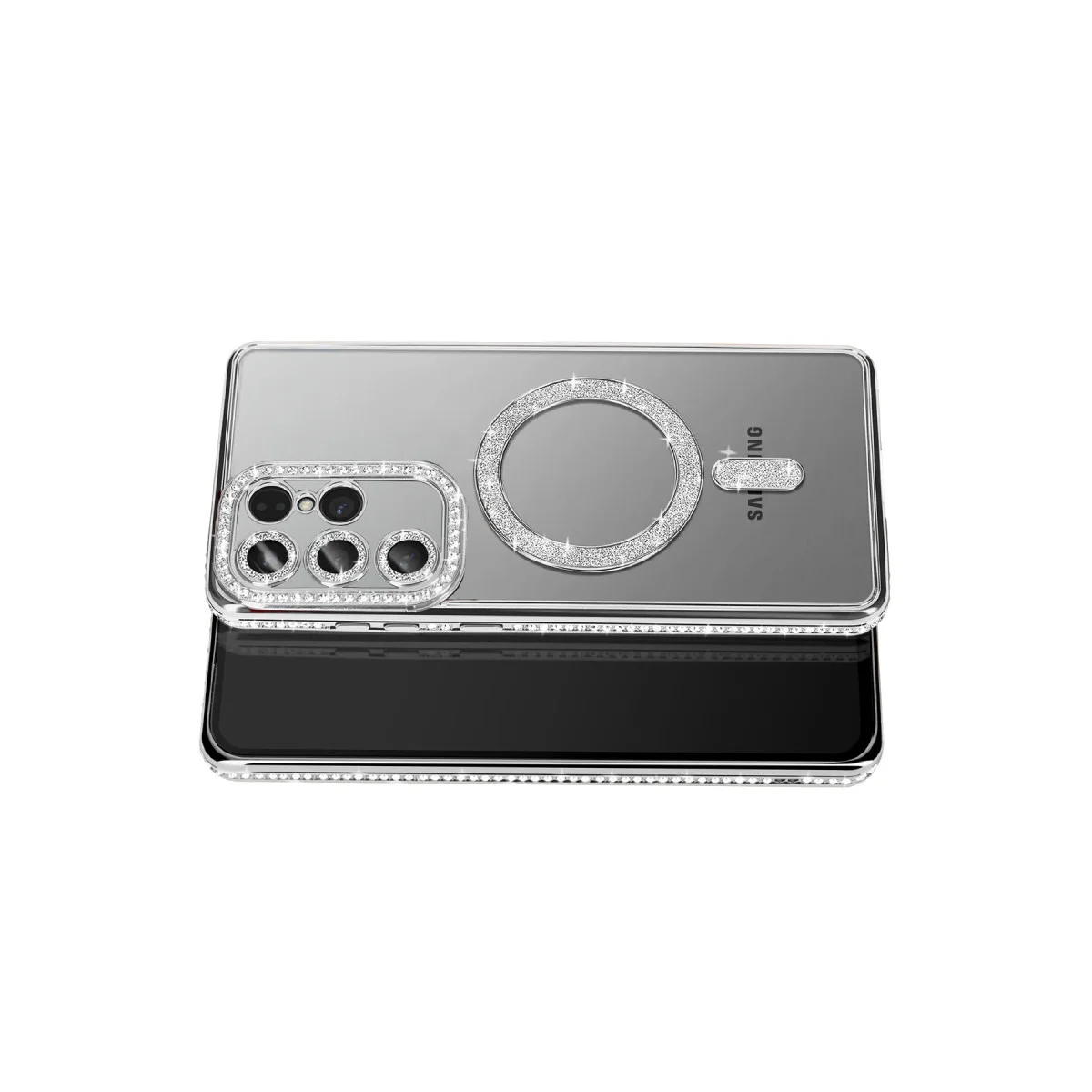 Galaxy S26 Ultra Joke Simli Magneticsafe Kılıf - Gümüş