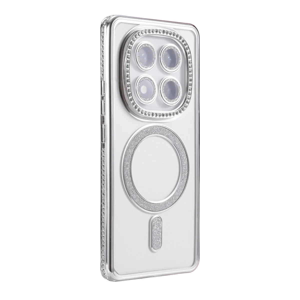 Redmi Note 15 Pro 5G Joke Simli Magneticsafe Kılıf - Gümüş