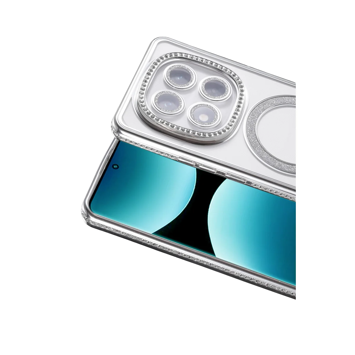 Redmi Note 15 Pro 4G Joke Simli Magneticsafe Kılıf - Gümüş