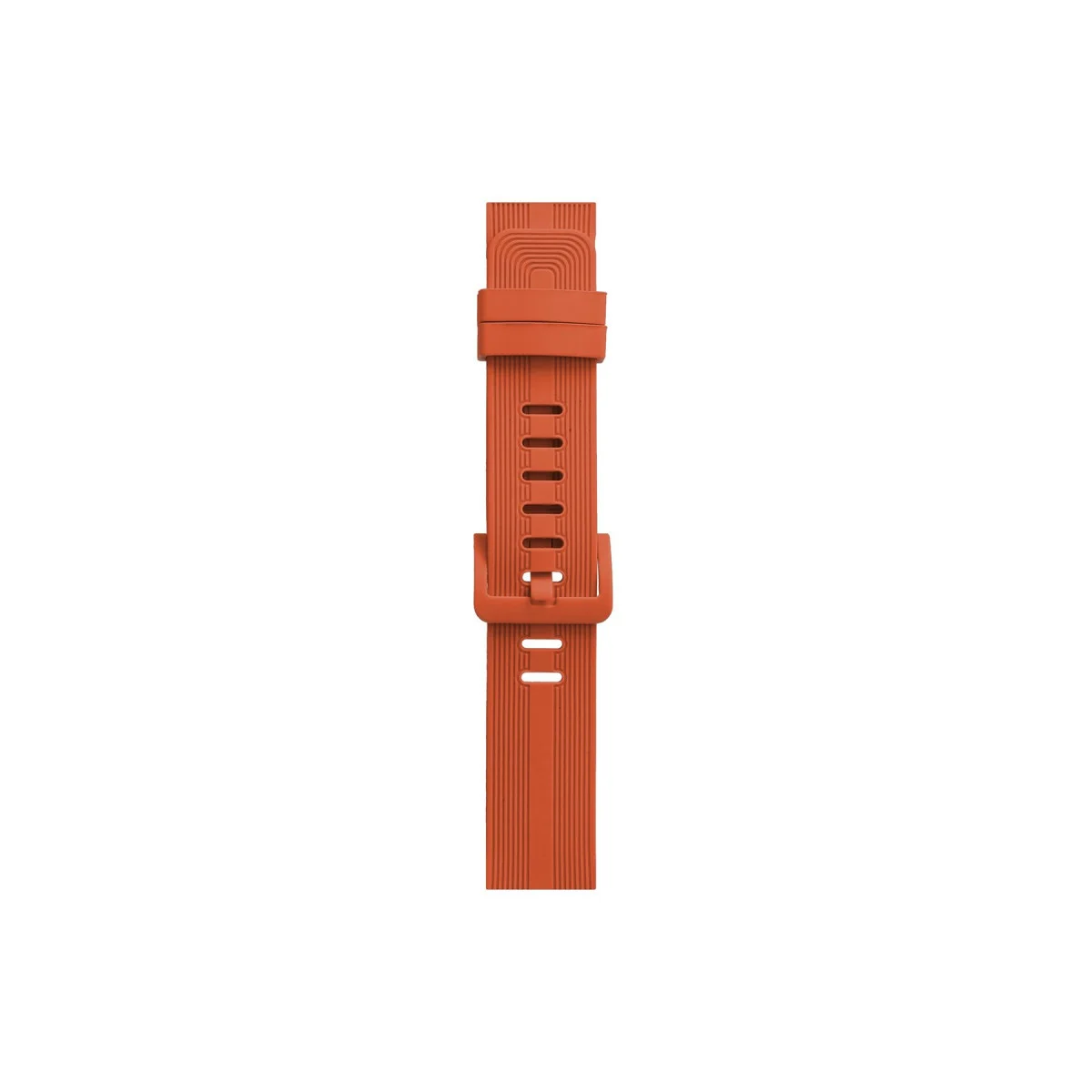 Watch 38mm KR408 Çizgili Silikon Kordon - Turuncu