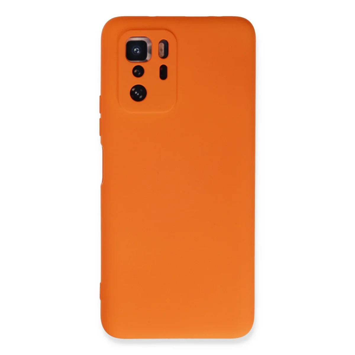 Poco X3 GT Kılıf Nano içi Kadife Silikon - Turuncu