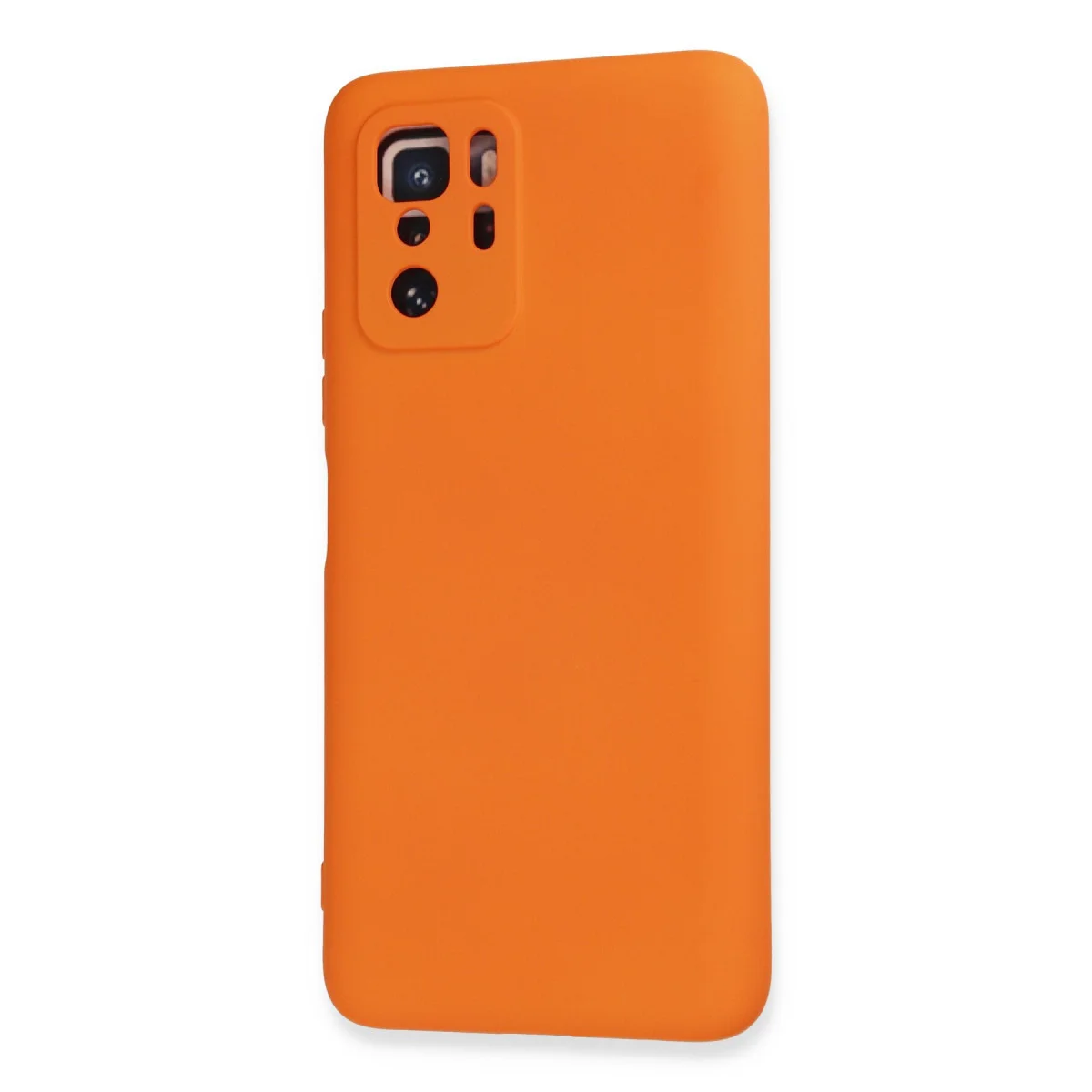 Poco X3 GT Kılıf Nano içi Kadife Silikon - Turuncu