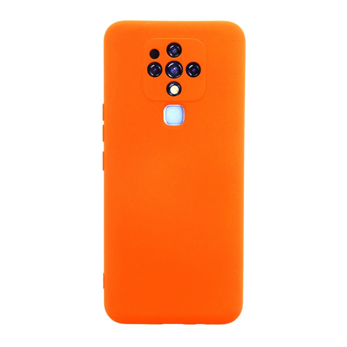 Camon 16 Kılıf Nano içi Kadife Silikon - Turuncu