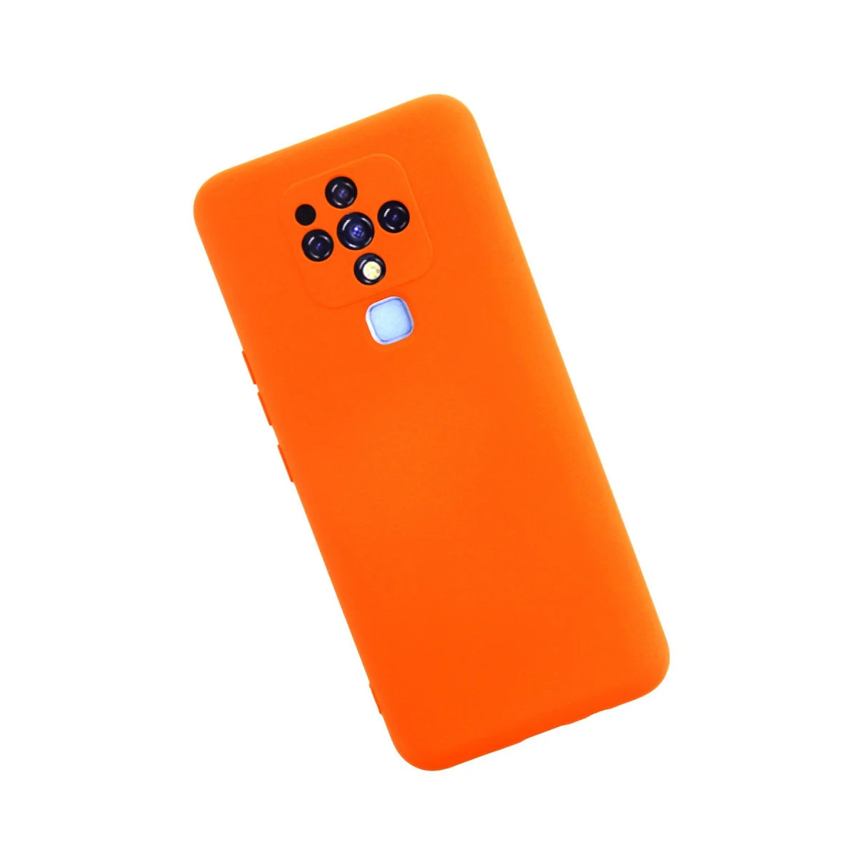 Camon 16 Kılıf Nano içi Kadife Silikon - Turuncu