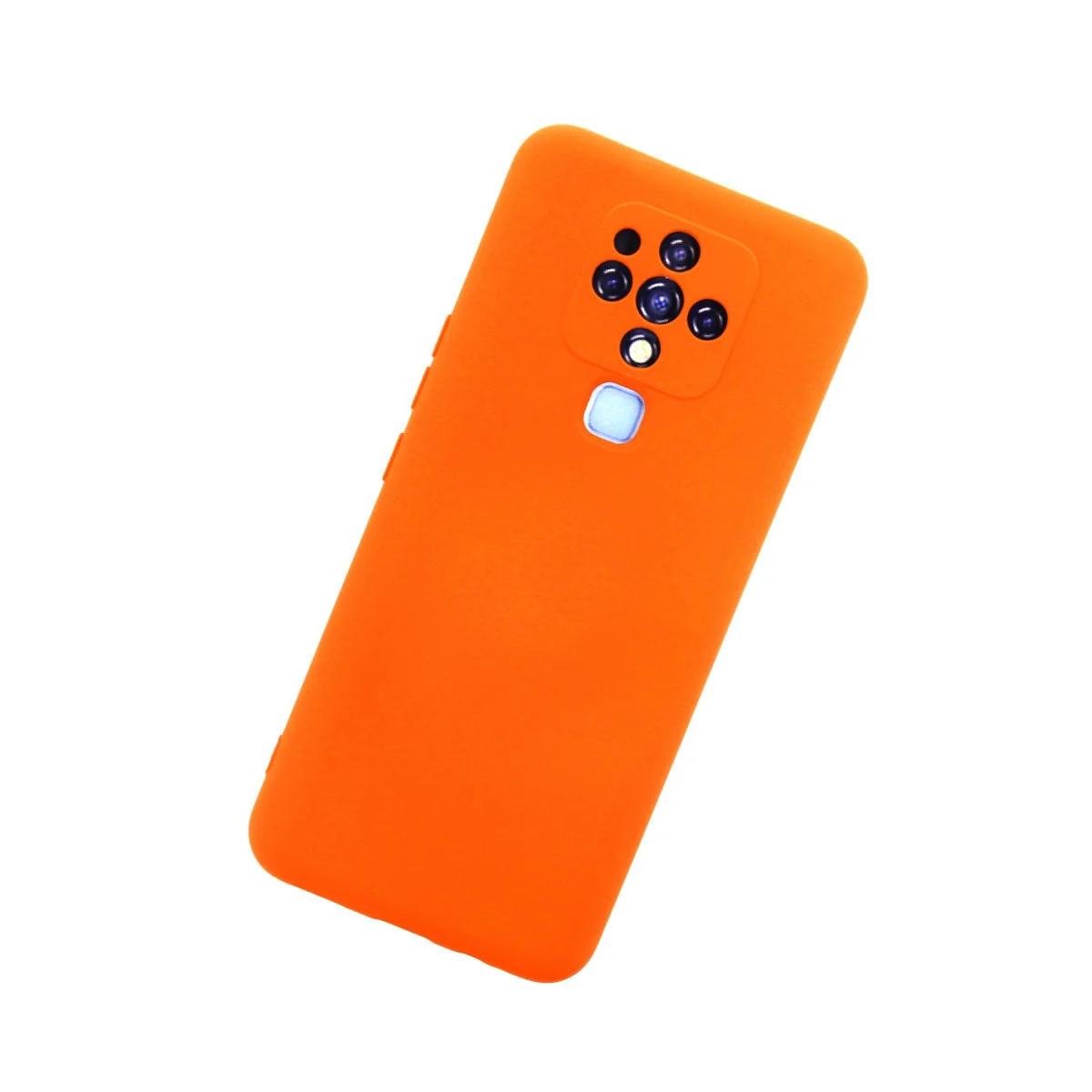 Camon 16 Kılıf Nano içi Kadife Silikon - Turuncu