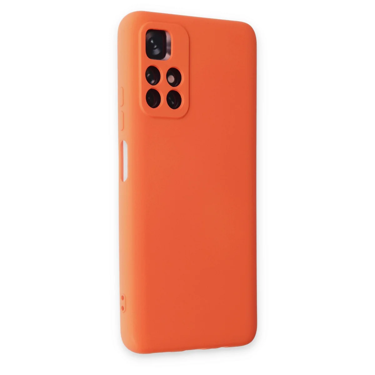 Redmi Note 11T Kılıf Nano içi Kadife Silikon - Turuncu