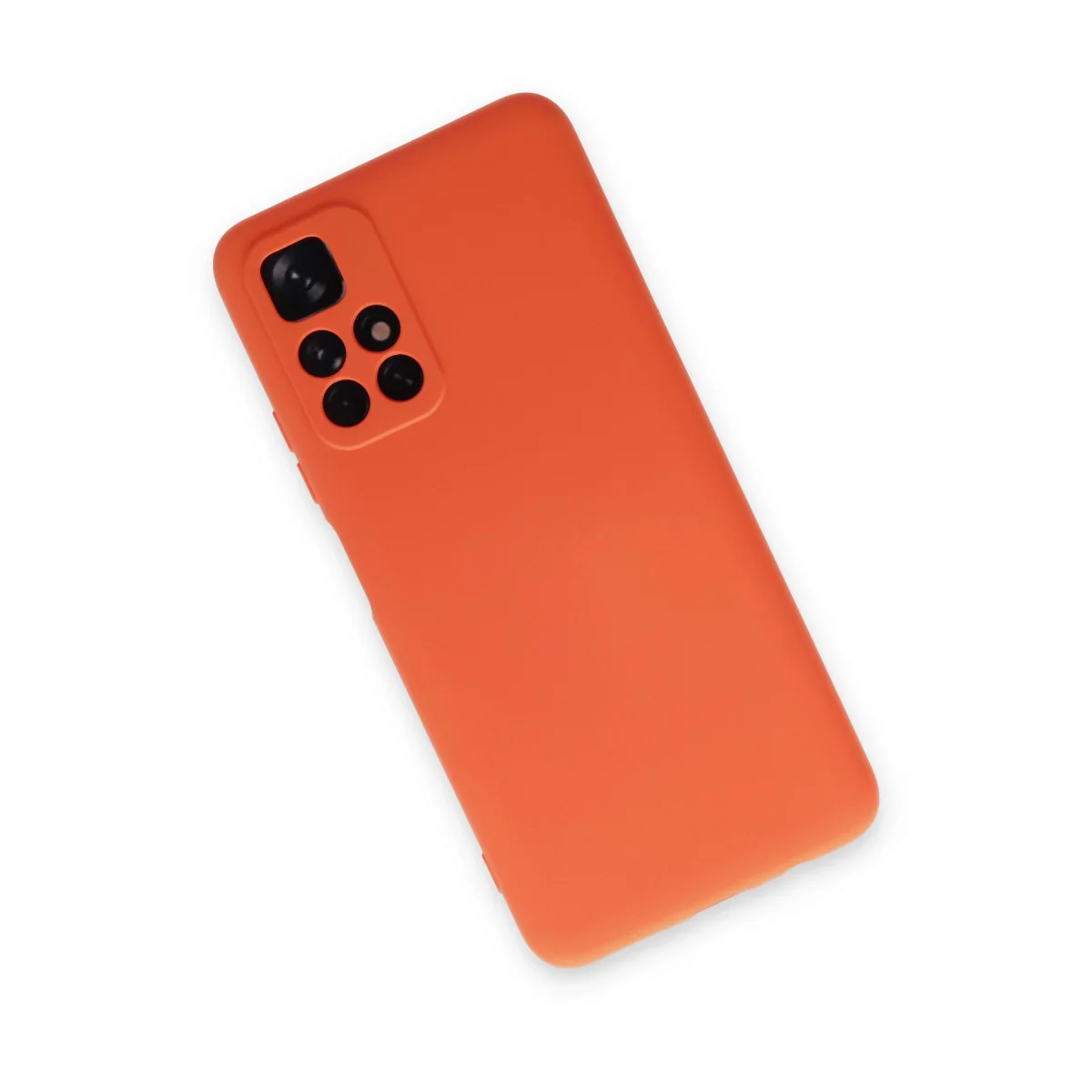 Redmi Note 11T Kılıf Nano içi Kadife Silikon - Turuncu