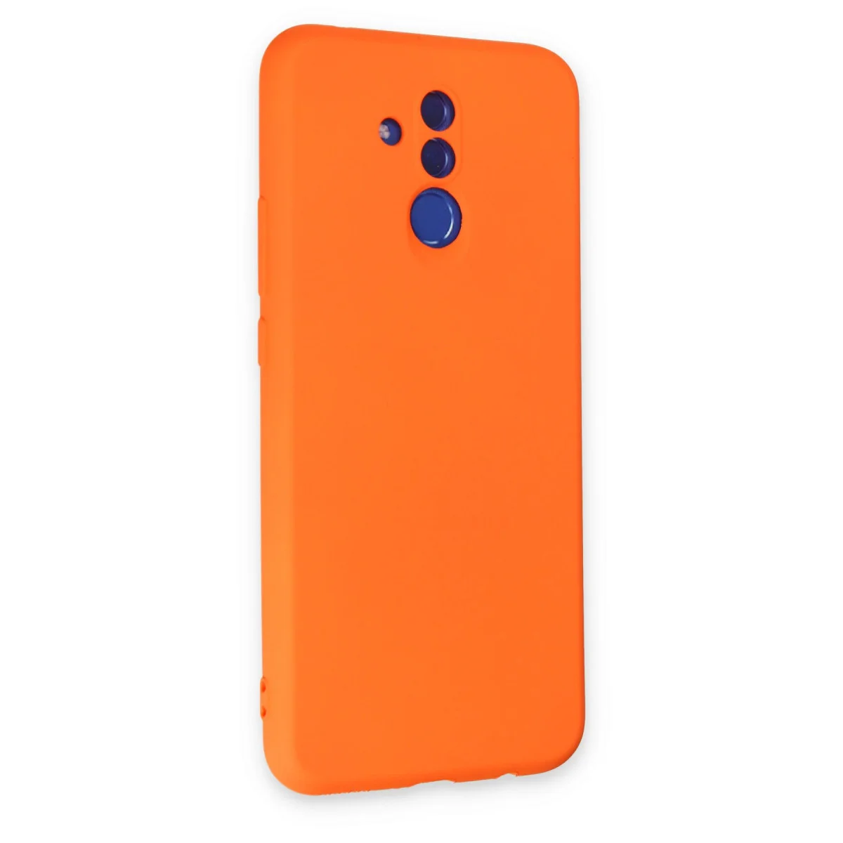 Mate 20 Lite Kılıf Nano içi Kadife Silikon - Turuncu