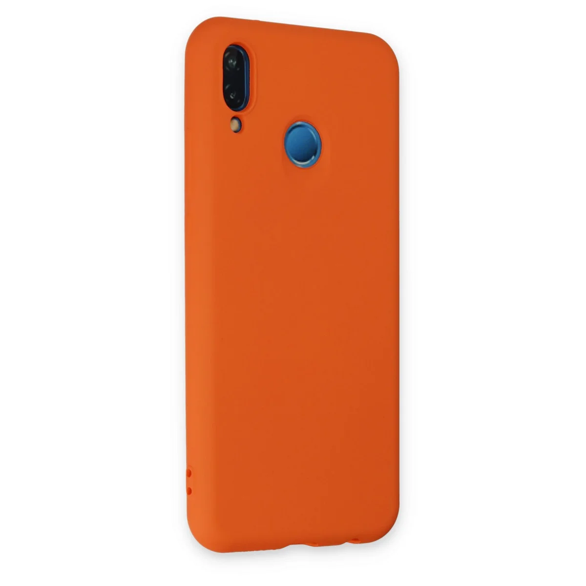 P20 Lite Kılıf Nano içi Kadife Silikon - Turuncu