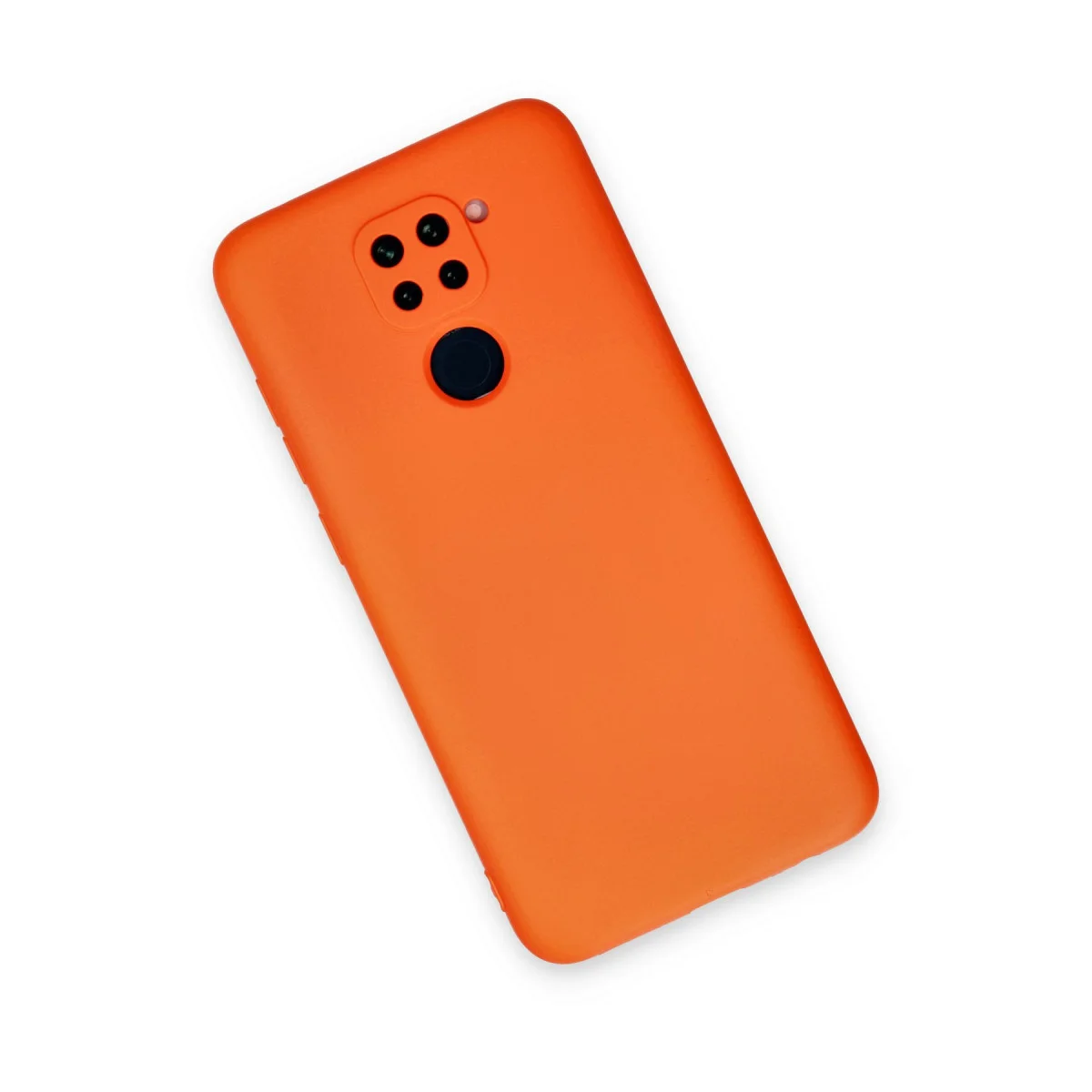 Redmi Note 9 Kılıf Nano içi Kadife Silikon - Turuncu