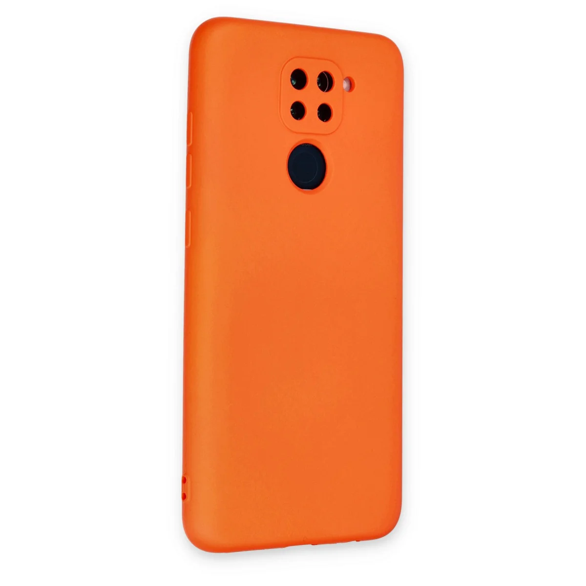 Redmi Note 9 Kılıf Nano içi Kadife Silikon - Turuncu