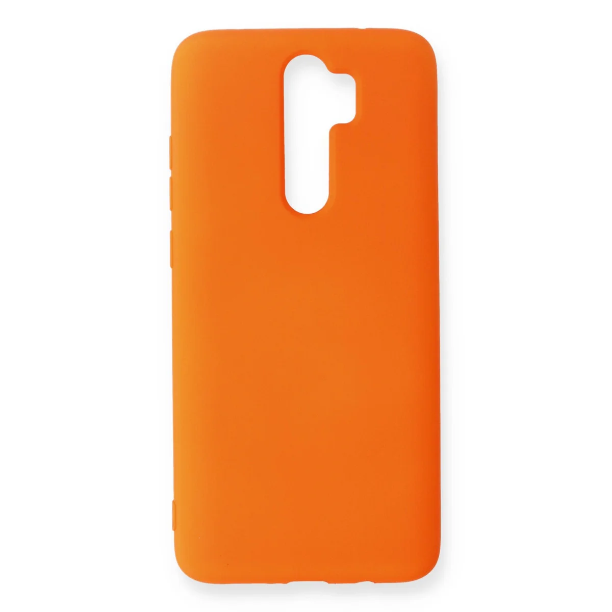 Redmi Note 8 Pro Kılıf Nano içi Kadife Silikon - Turuncu