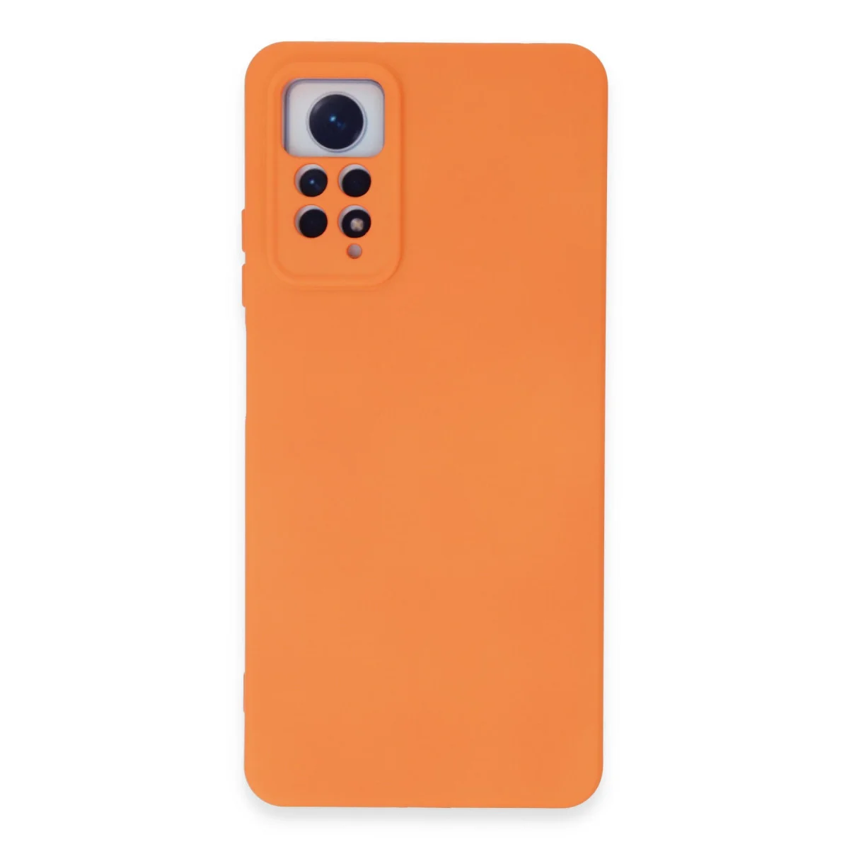 Redmi Note 12 Pro 4G Kılıf Nano içi Kadife Silikon - Turuncu