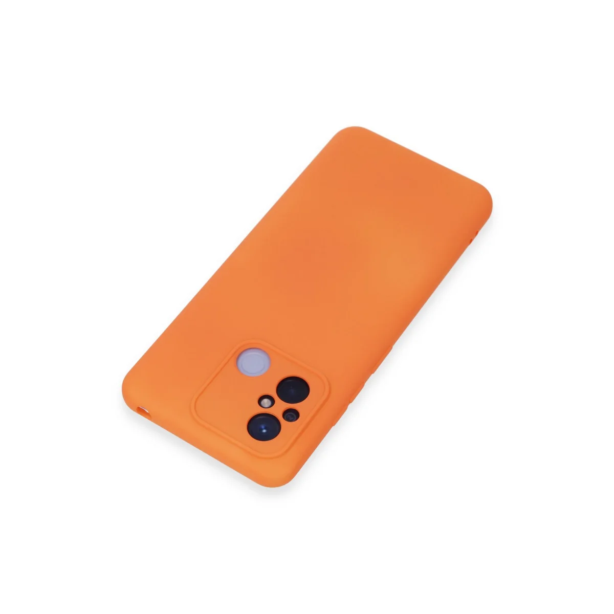 Redmi 12C Kılıf Nano içi Kadife Silikon - Turuncu